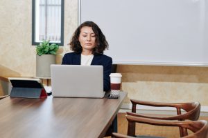 Woman working for the Department of Homeland Security