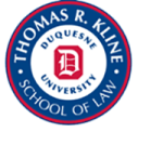 Duquesne University Thomas R. Kline School of Law  logo