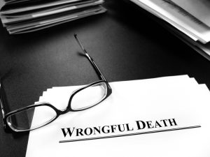 Wrongful Death Papers on Desk for Lawsuit