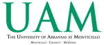 The University of Arkansas at Monticello logo