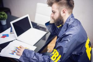 FBI agent at work