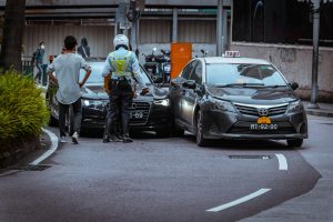 Car accident involving multiple cars
