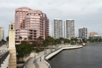 Downtown West Palm Beach along Intracoastal waterfront