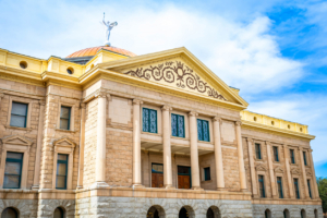 Close Up View of Arizona State Capitol Building in Phoenix Arizona