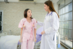 Doctor with injured patient