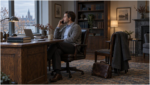 Man sitting in an office setting